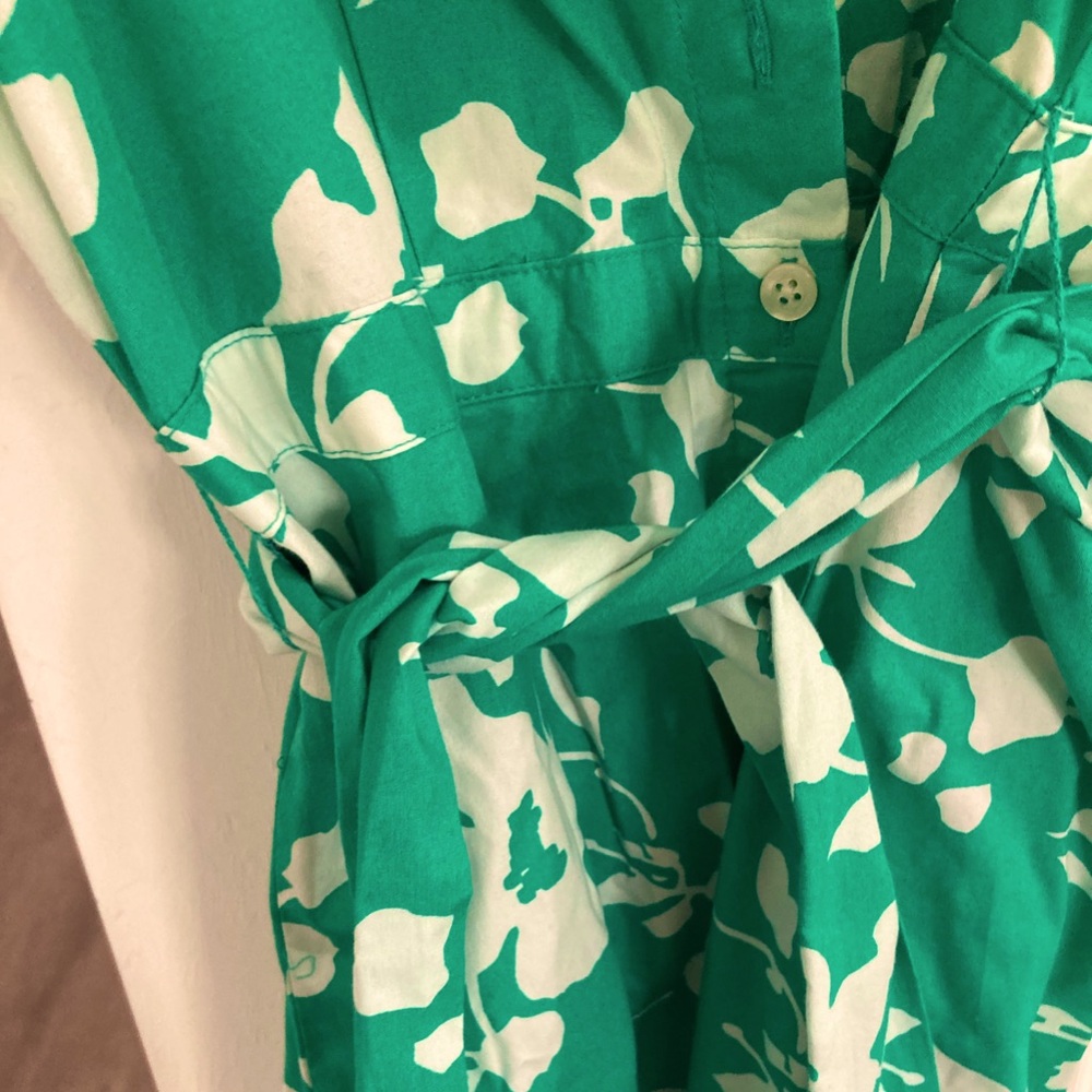 Green beautiful dress knee high. I crew